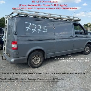 Véhicule mis en destruction pour pièces détachées 7775